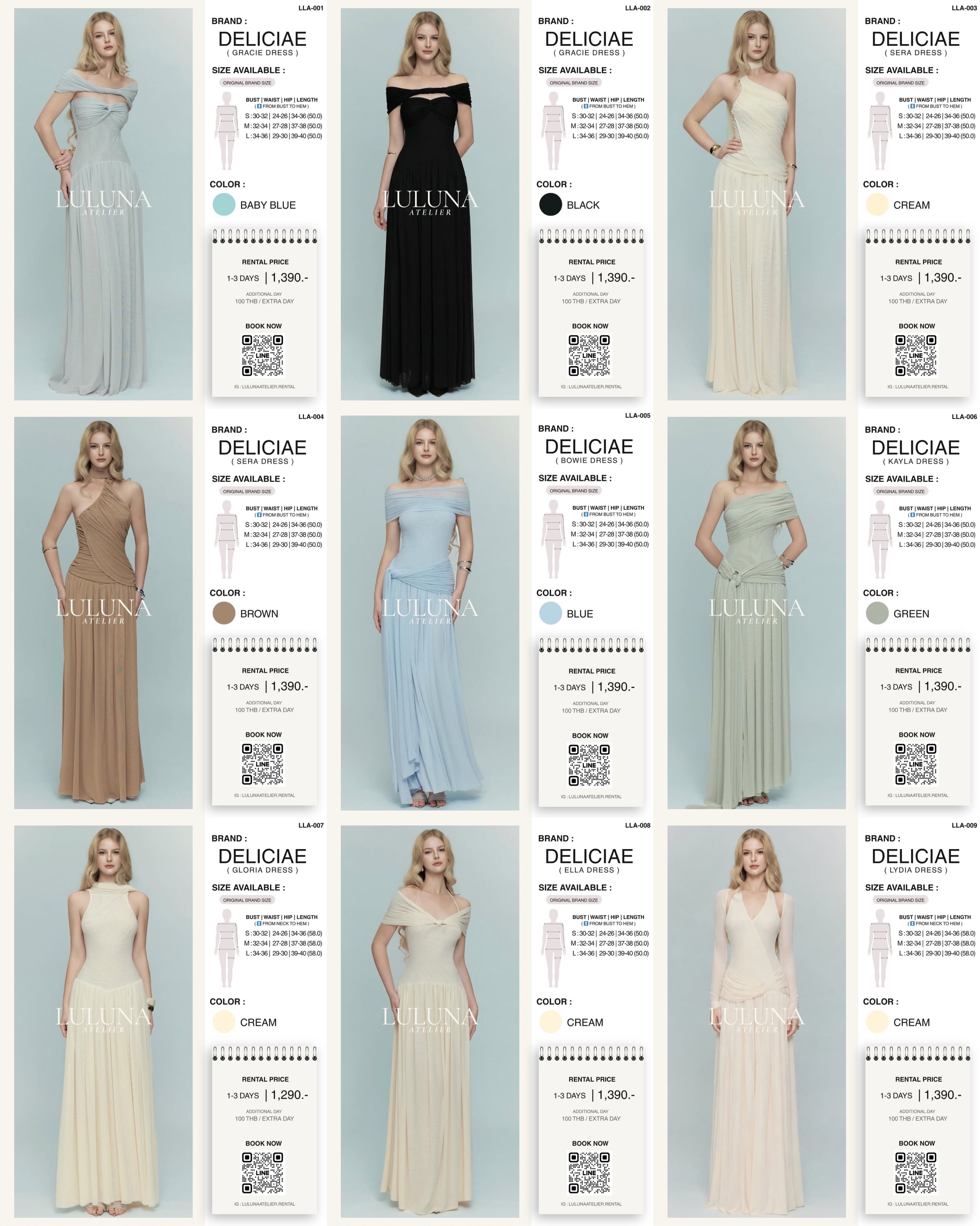 Luluna Atelier - Dress Rental & Fitting Room Facebook ad: เข้ามาลองชุดได้แล้ววันนี้