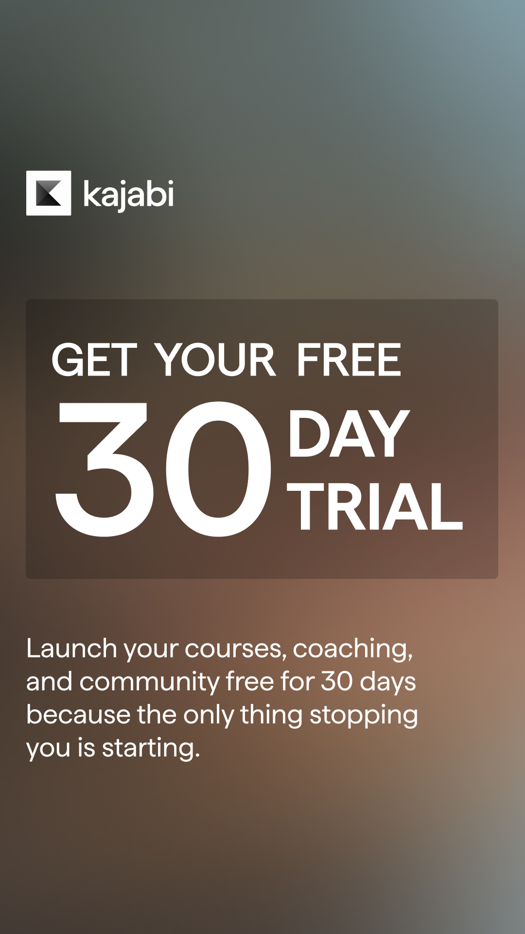 Kajabi Facebook ad