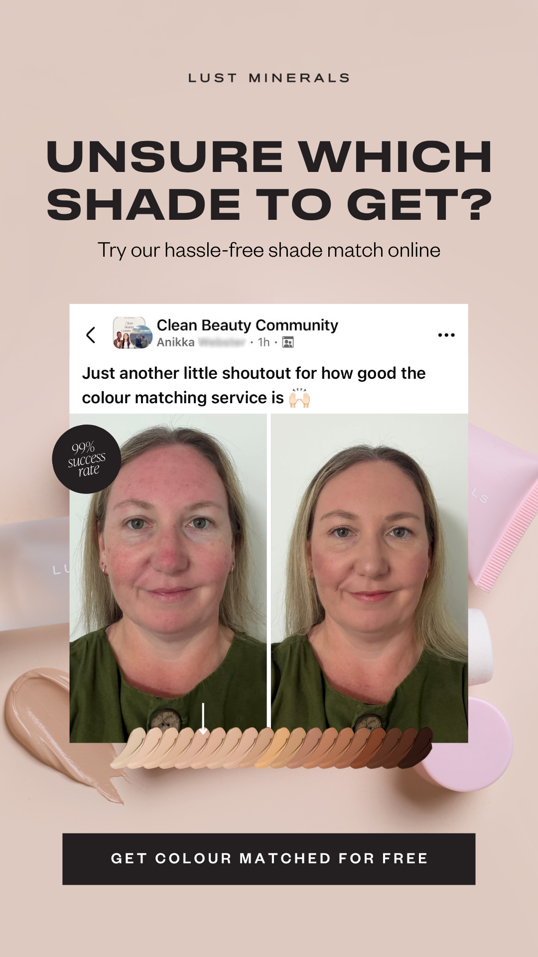Lust Minerals Facebook ad