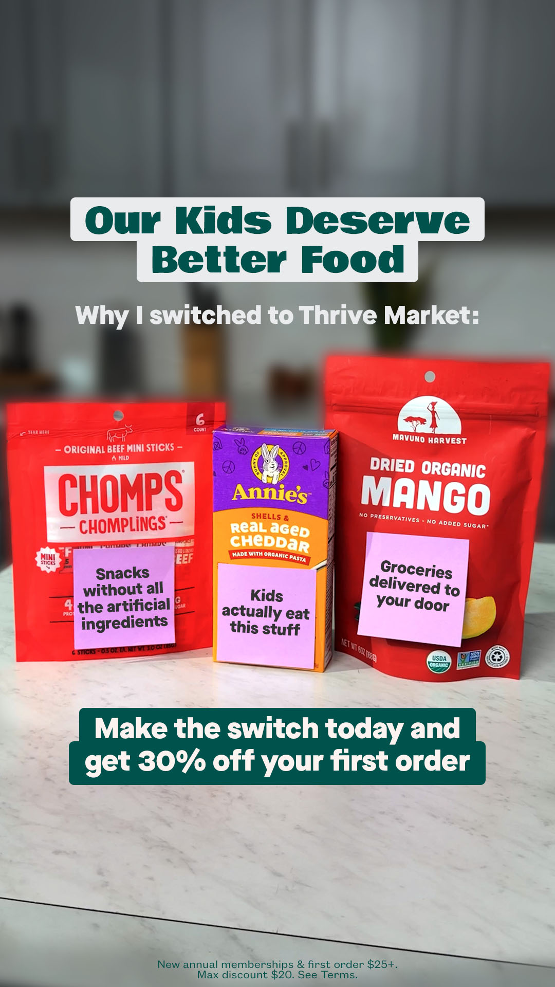 Thrive Market Facebook ad