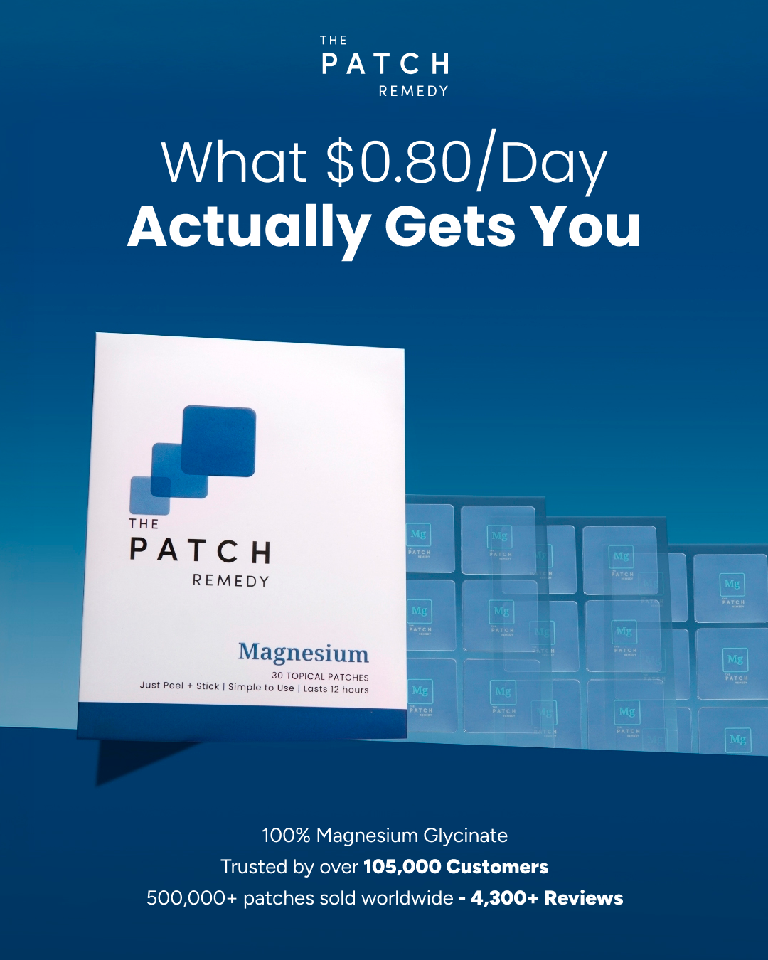 The Patch Remedy Facebook ad: Magnesium Without the Powder