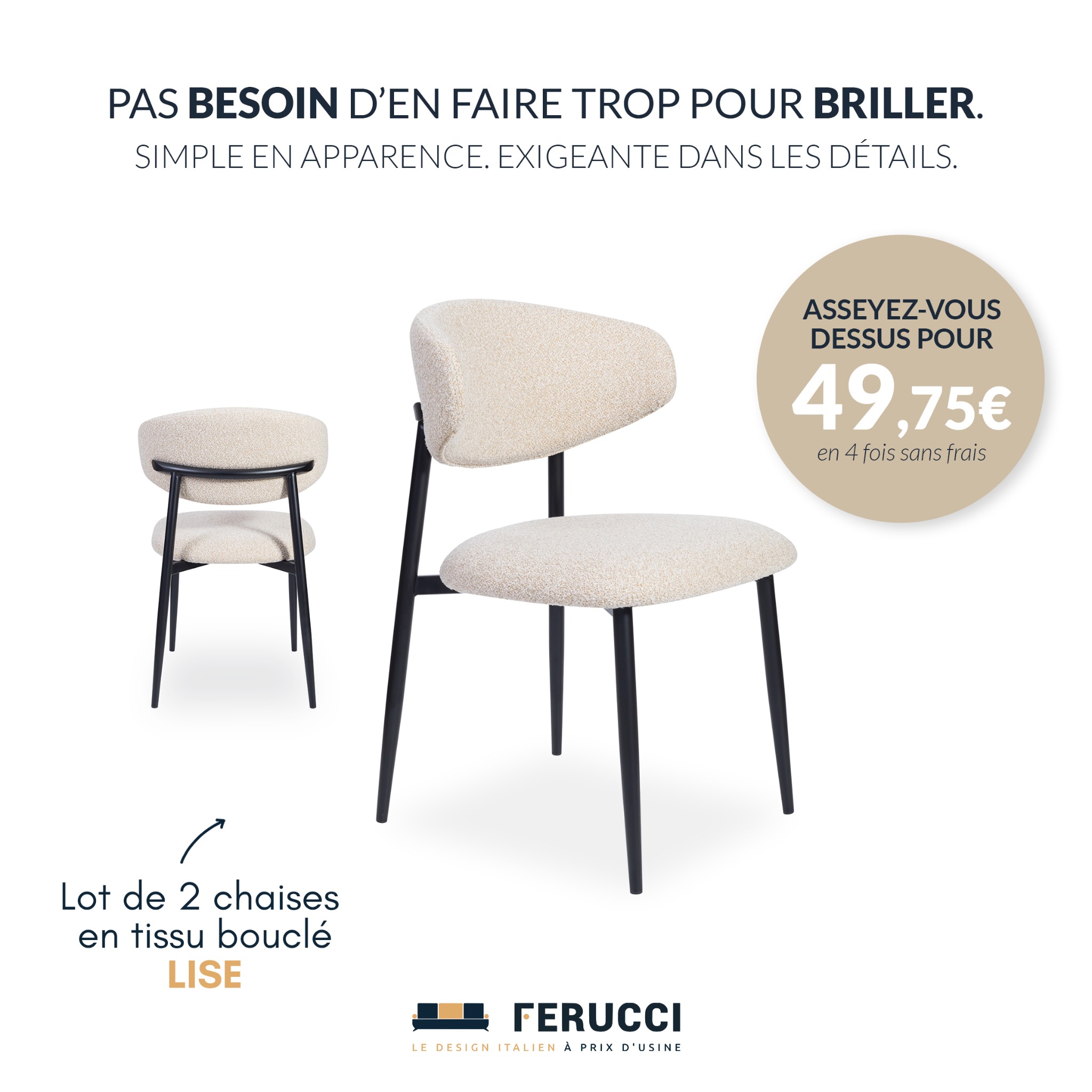Ferucci Mobilier Facebook ad from May 29, 2026