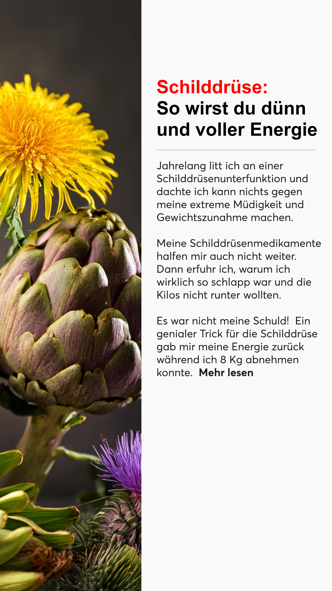 Mission Schilddrüse Facebook ad