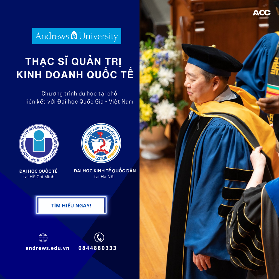 Andrews University Vietnam Facebook ad: Đăng ký để nhận được tư vấn và ưu đãi