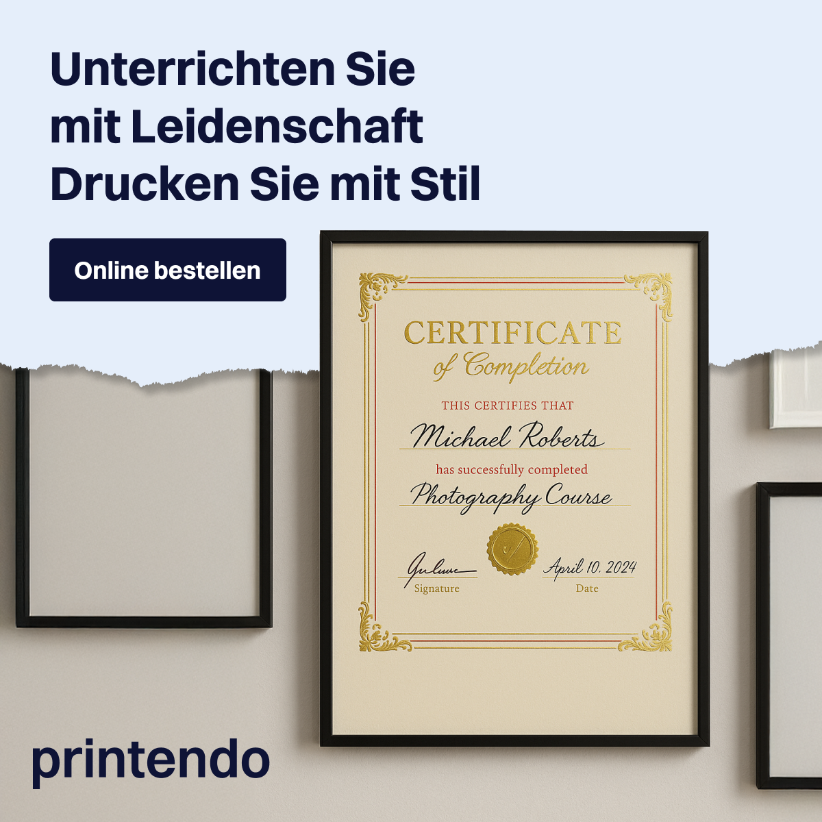 Printendo.de - Online Druckerei Facebook ad