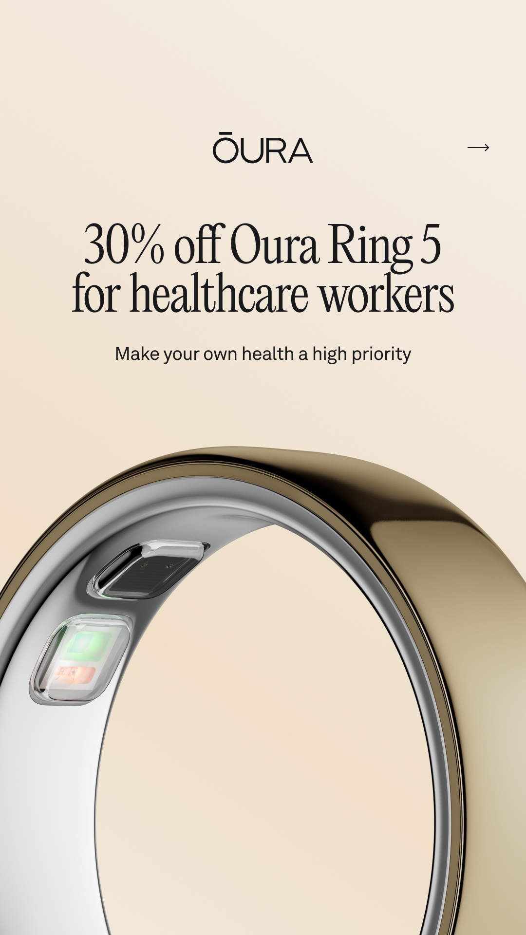 ŌURA Facebook ad
