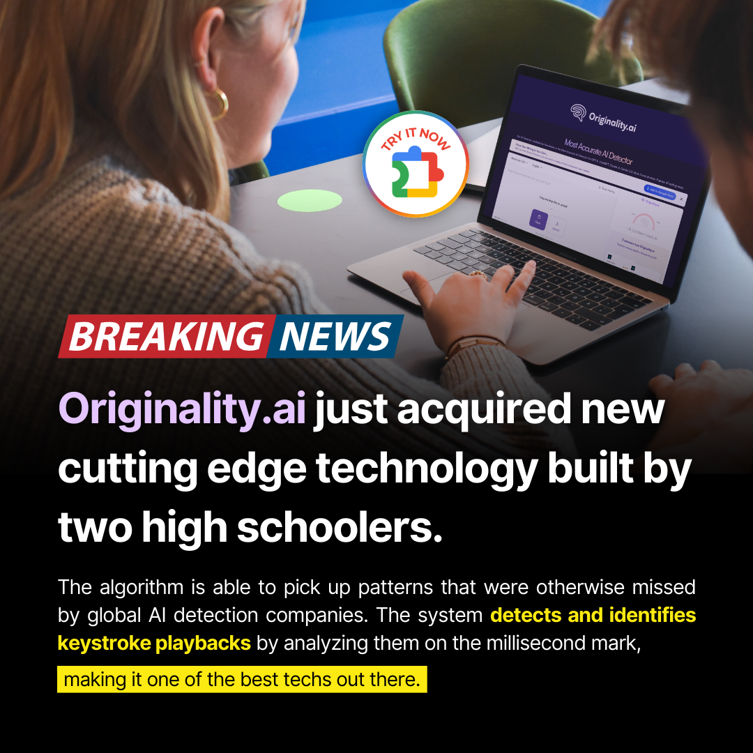 Originality.AI - AI Detection and Plagiarism Checking Facebook ad