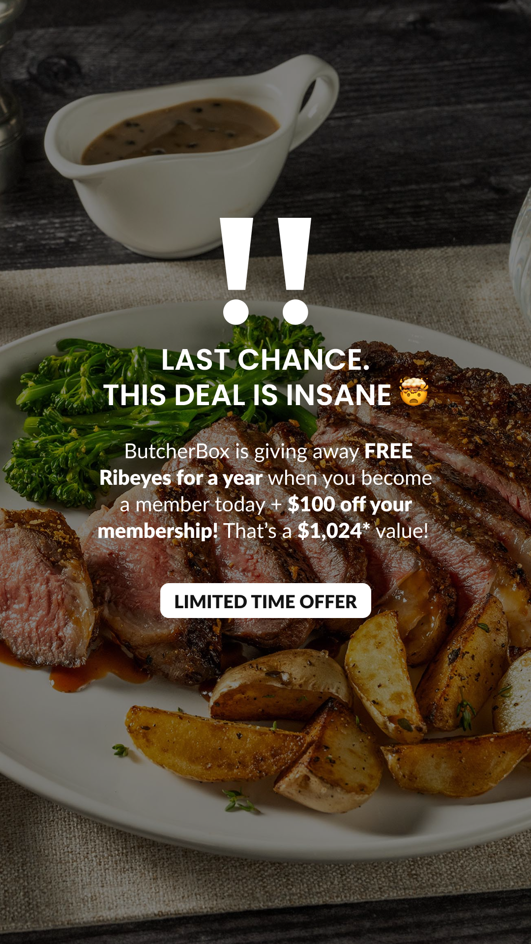 ButcherBox Facebook ad