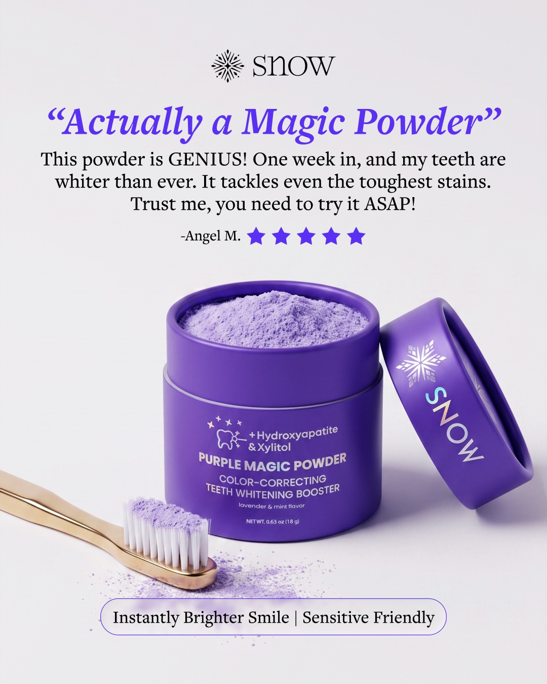 SNOW Teeth Whitening Facebook ad
