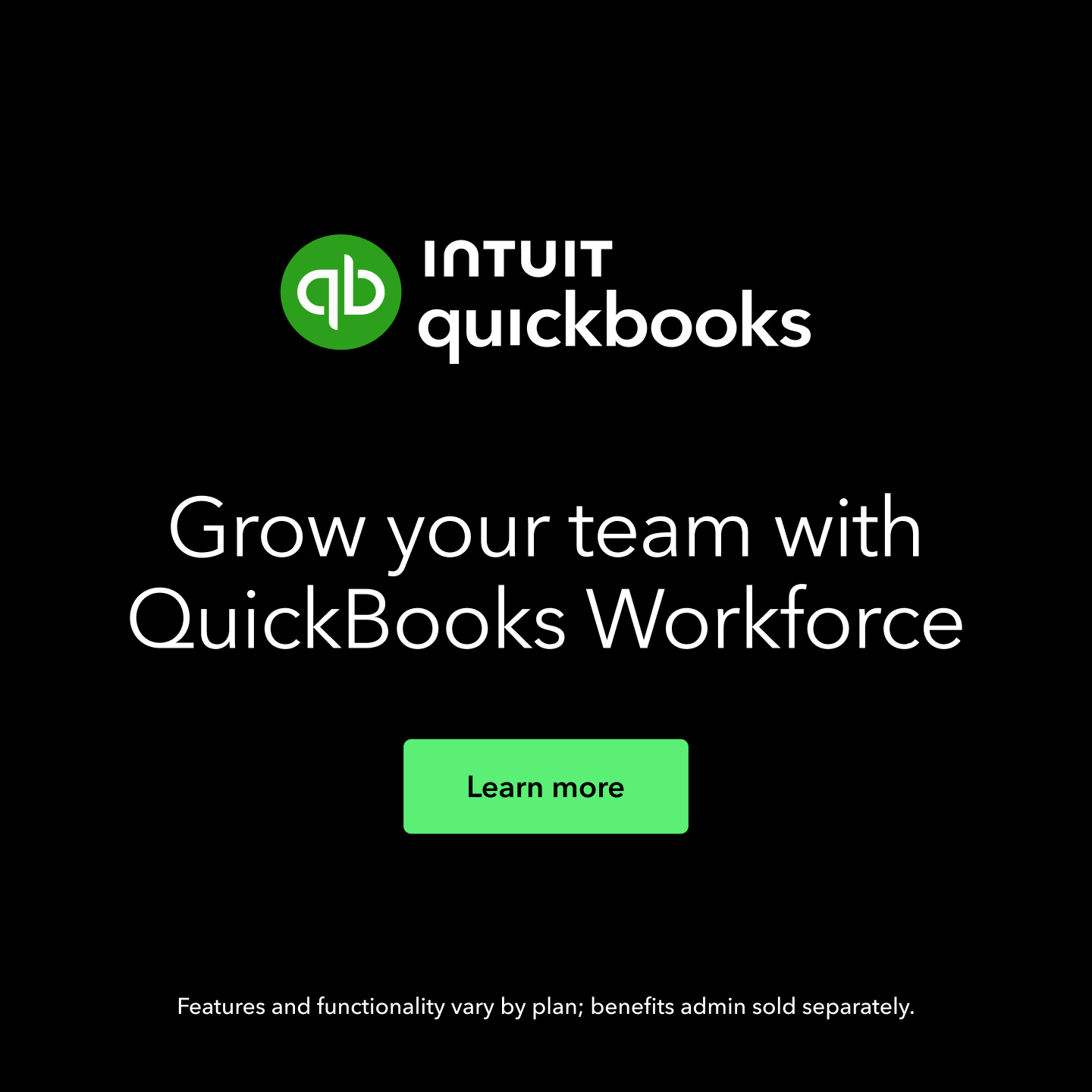 Intuit QuickBooks Facebook ad: The full employee lifecycle in one place