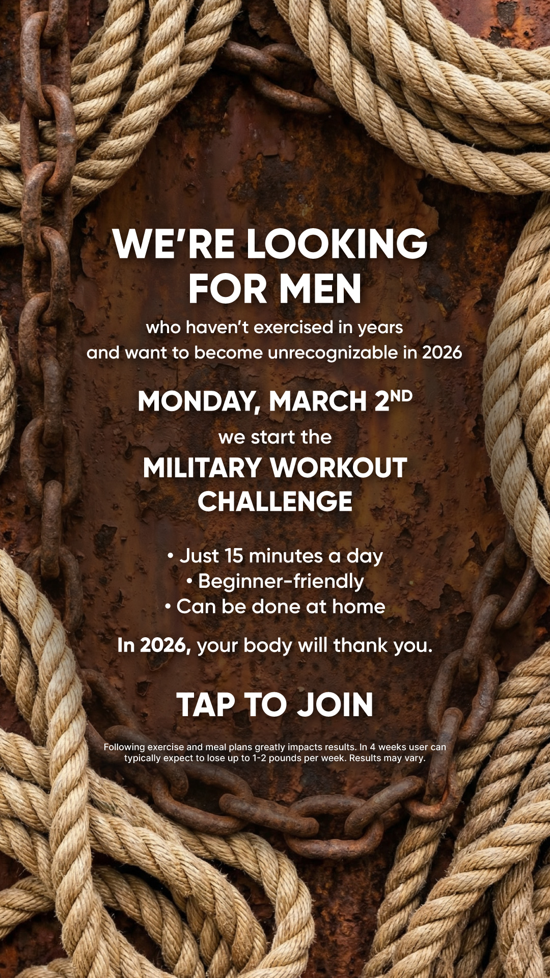 BetterMe Men Facebook ad