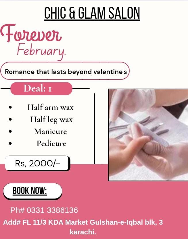CHIC & GLAM Facebook ad: Forever February deals are here for the whole…