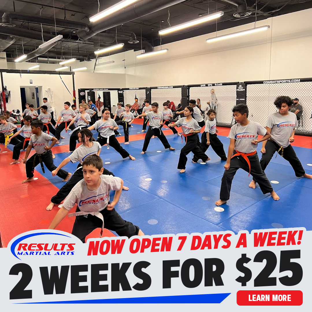 Results Martial Arts Henderson Facebook ad: Limited Spots! Start Your Child’s Martial Arts Journey…
