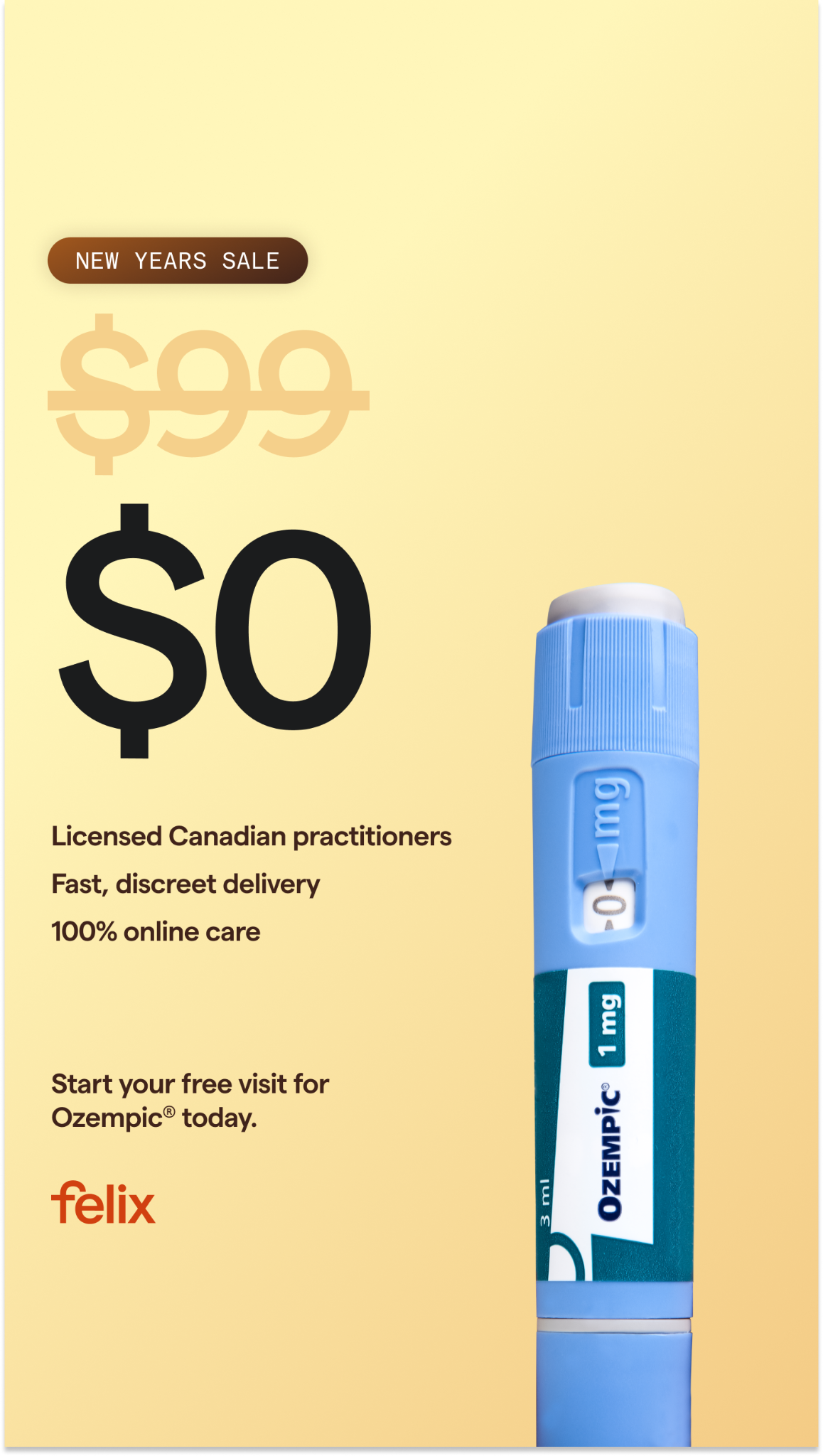 Felix Health Facebook ad