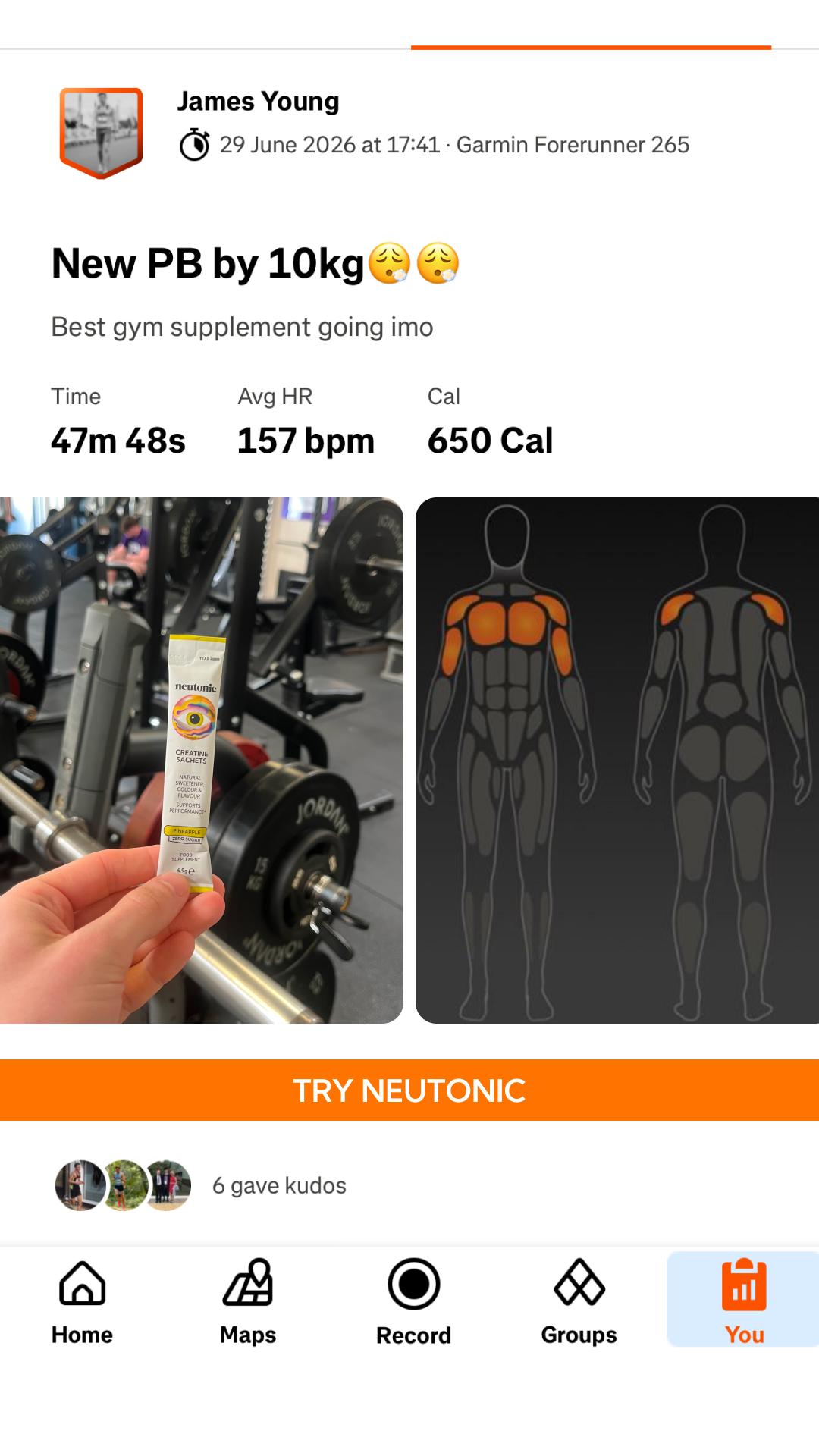 Neutonic Facebook ad