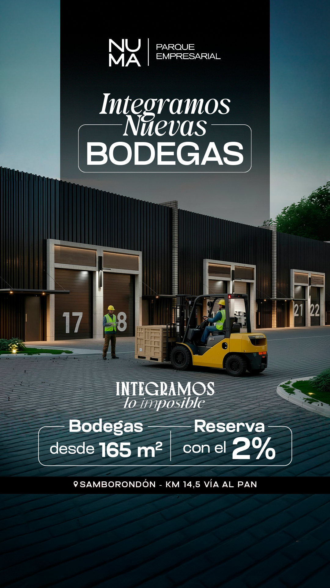 NUMA Parque Empresarial y Logístico Facebook ad from May 19, 2026