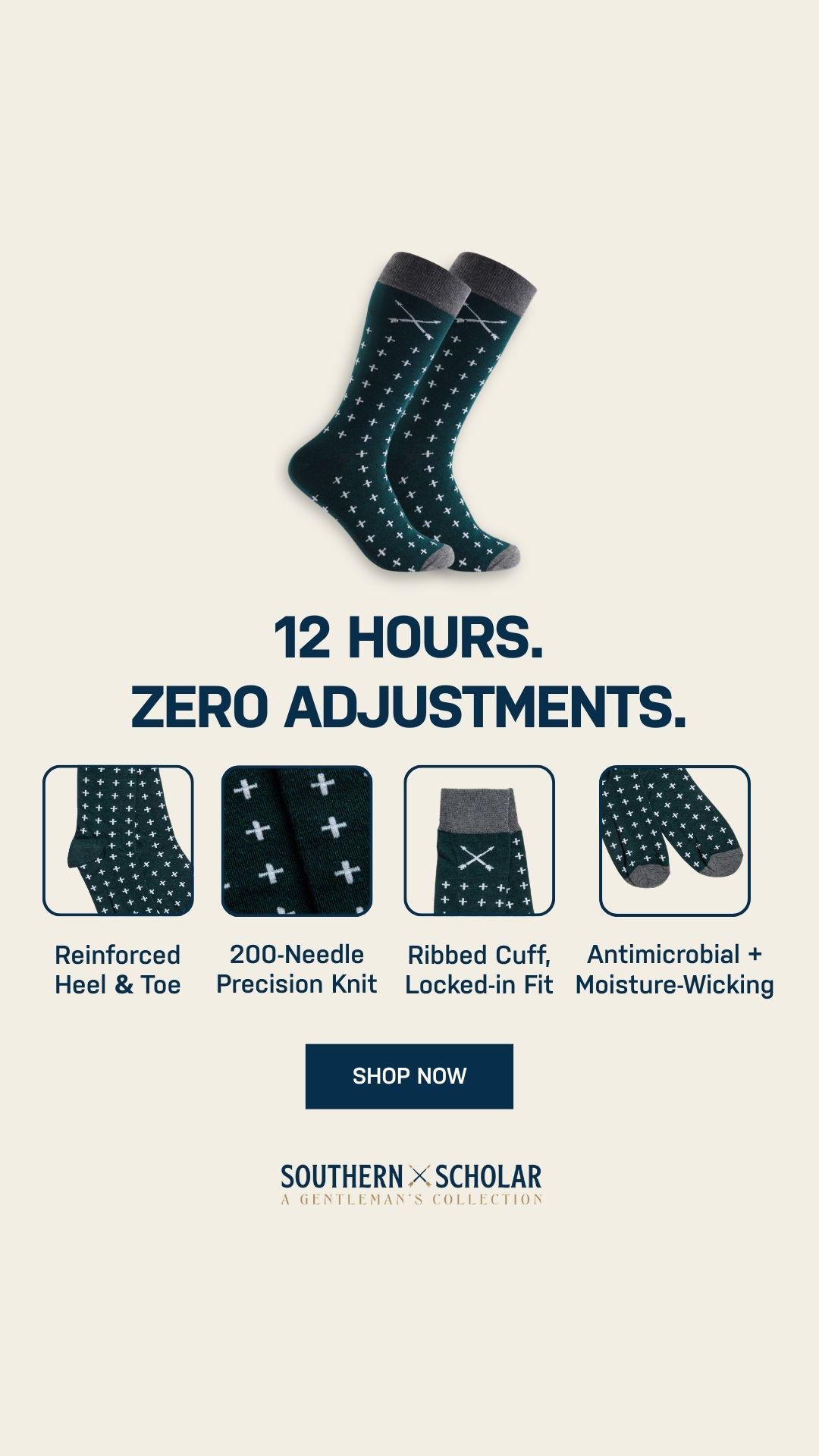 Southern Scholar Socks Facebook ad