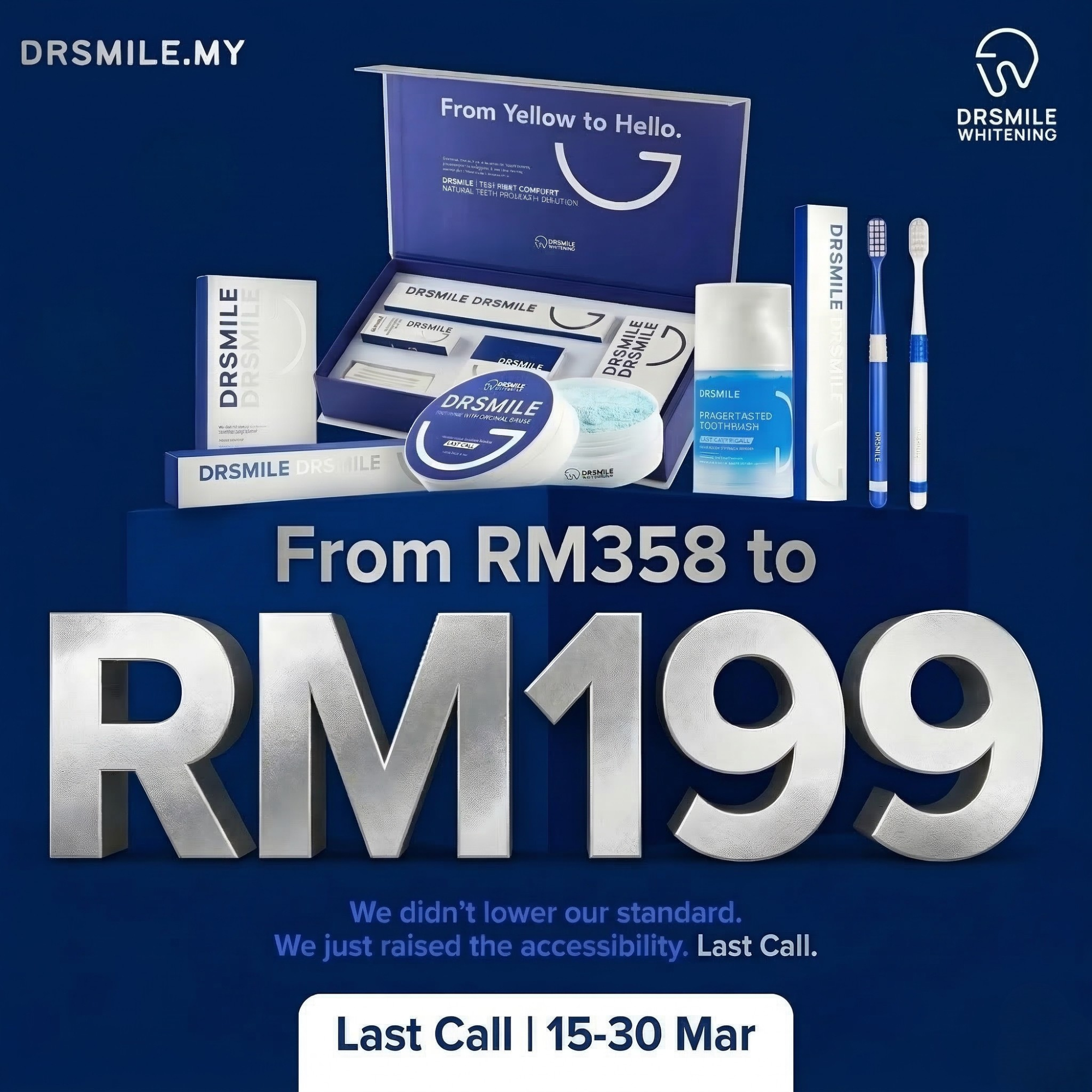 Dr Smile Whitening Solution Facebook ad