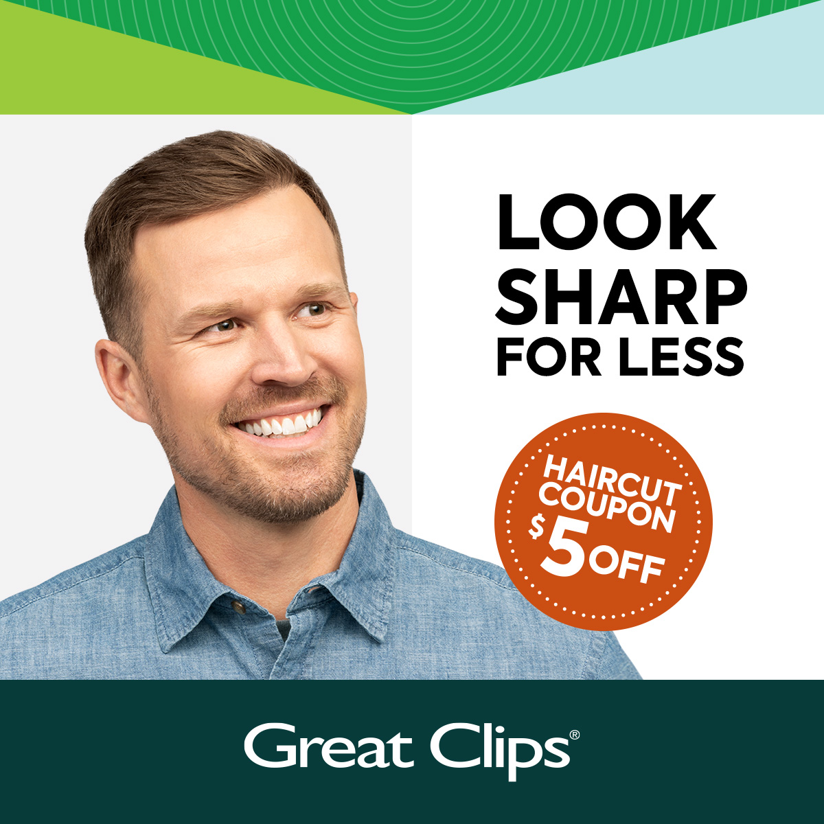 Great Clips Facebook ad: $5 Off Haircut