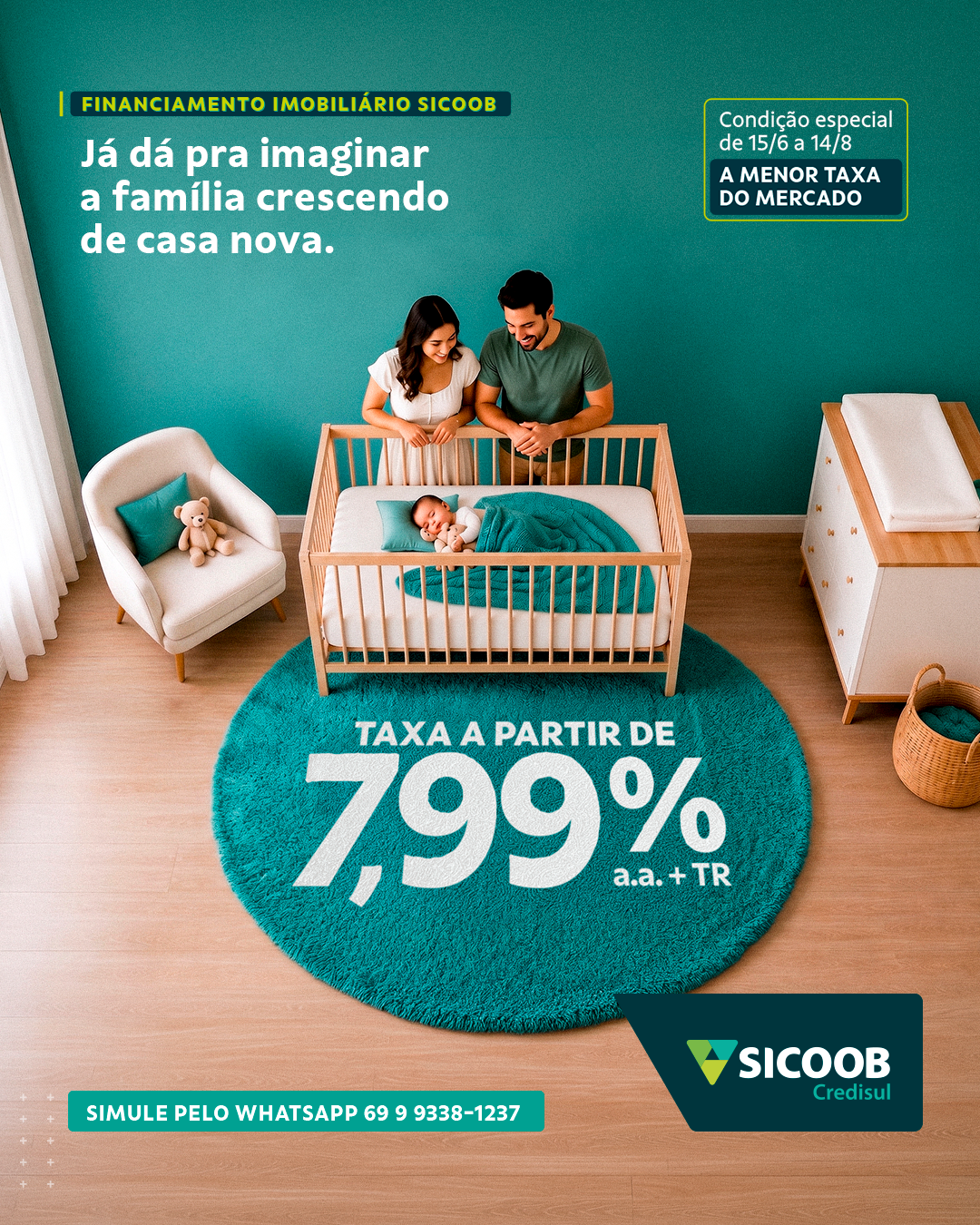 Cooperativa de Crédito e Investimento Sicoob Credisul Facebook ad from Jul 1, 2026