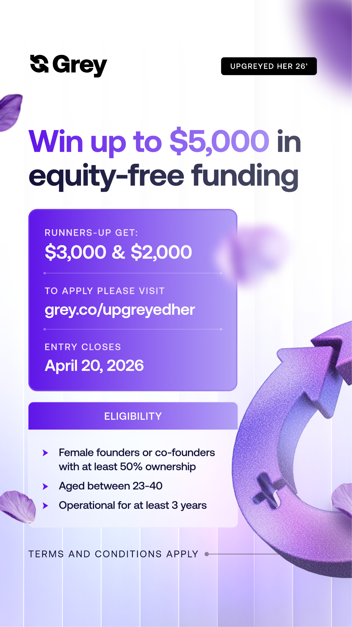 Grey Facebook ad
