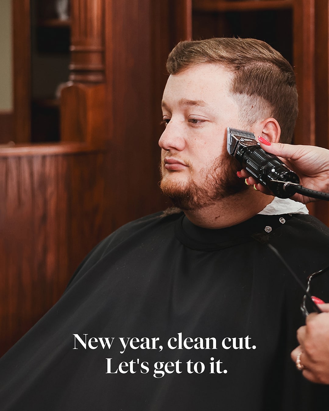 Roosters Men's Grooming Center Facebook ad: Now’s the time for a fresh cut and…