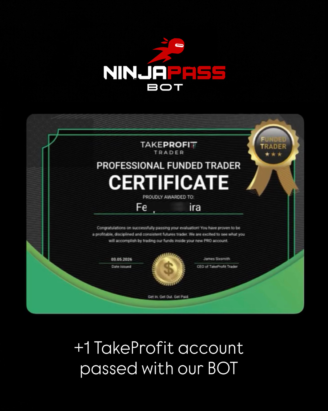 NinjaBot AI Facebook ad: Automate Your Futures Prop Firm Challenges