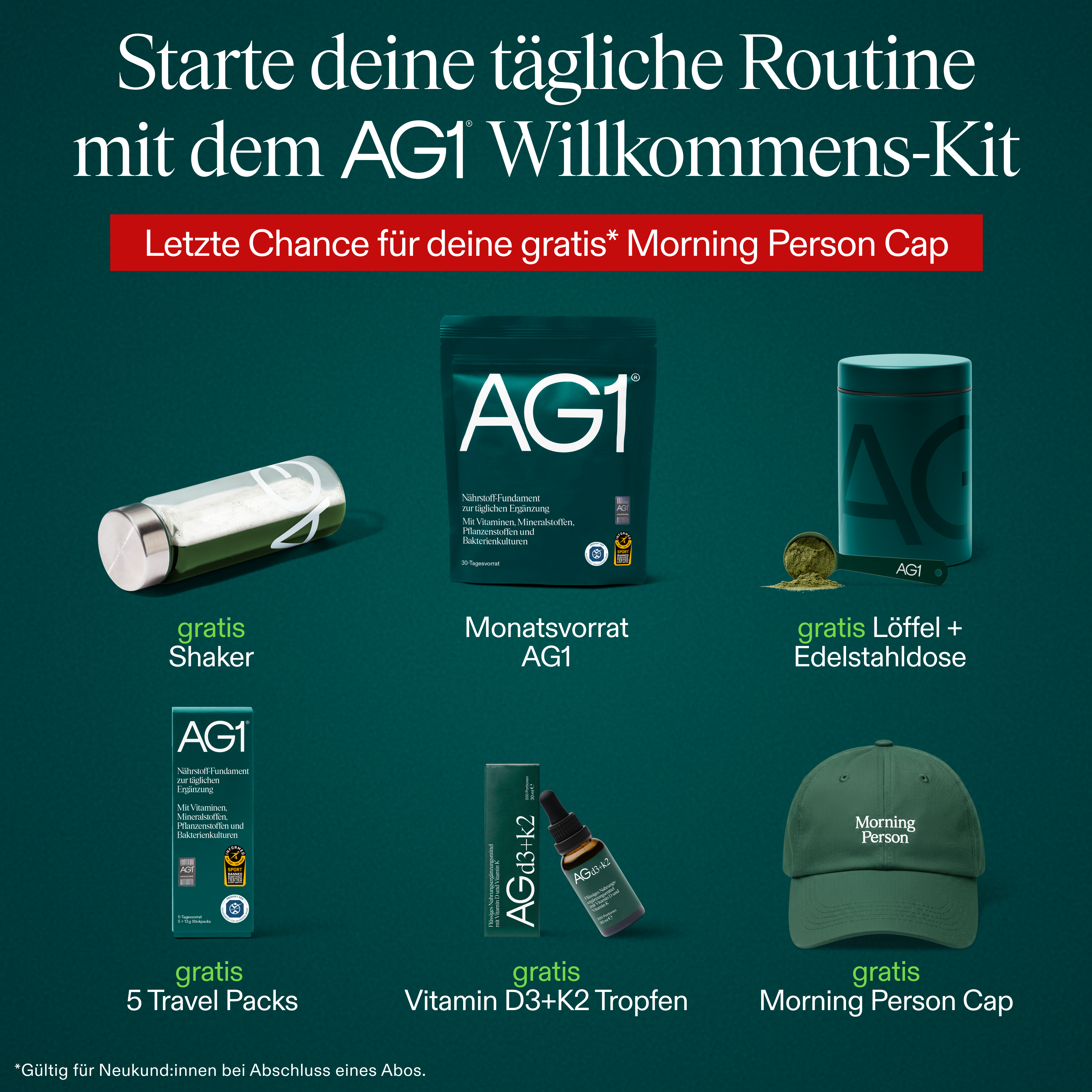 AG1 Deutschland Facebook ad