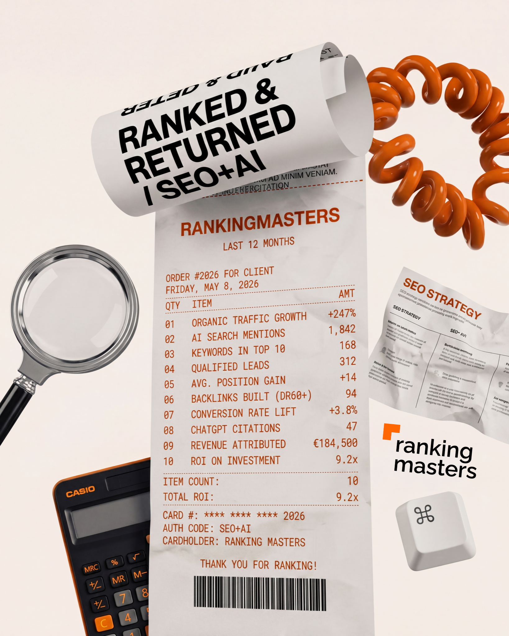 Ranking Masters Facebook ad