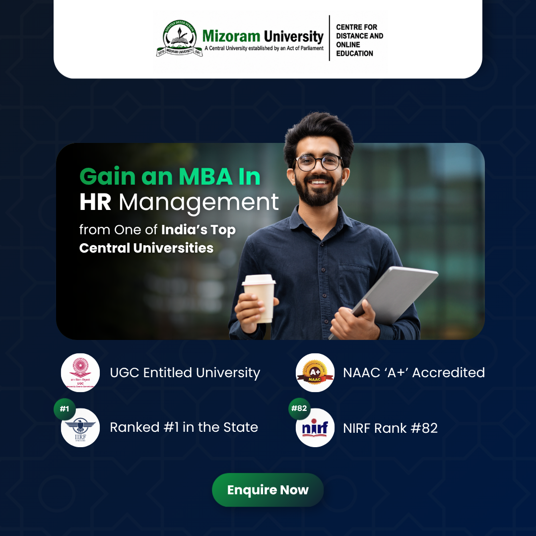 Mizoram University Online Facebook ad