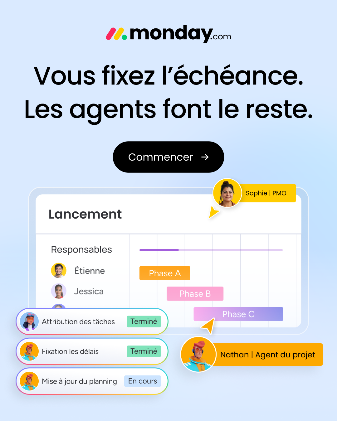 monday.com Facebook ad