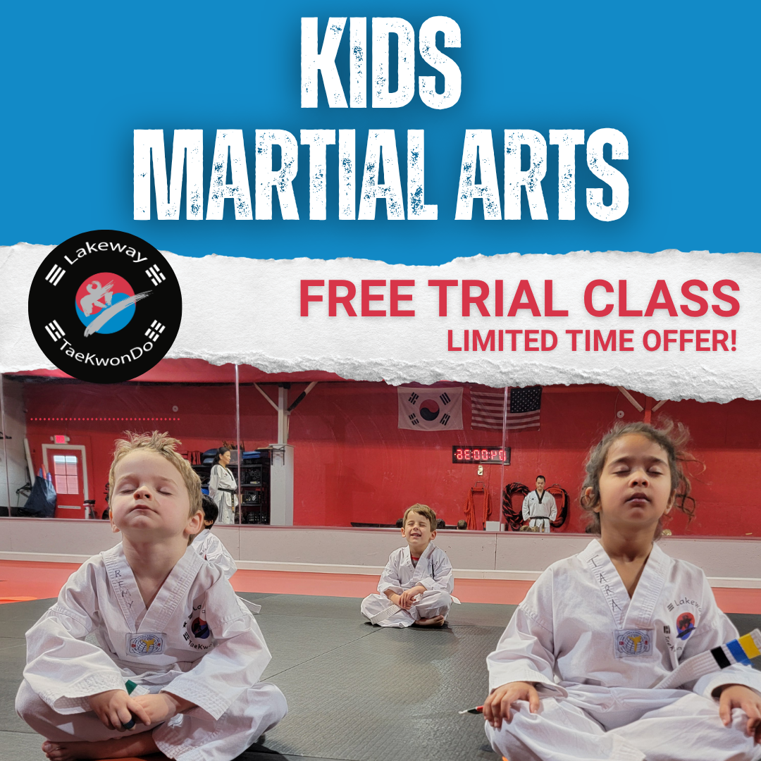 Lakeway TaeKwonDo Facebook ad: FREE Trial Class for Kids