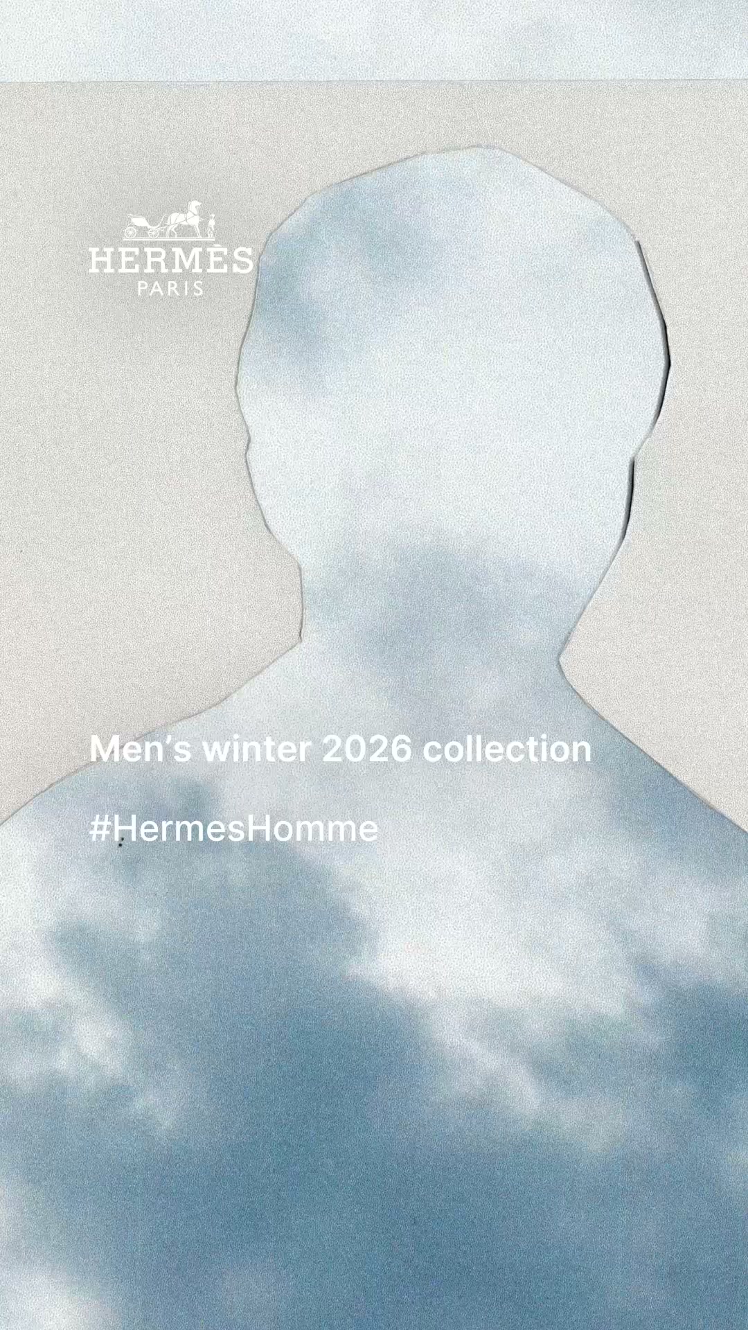 Hermès Facebook ad: Men's winter 2026 collection.