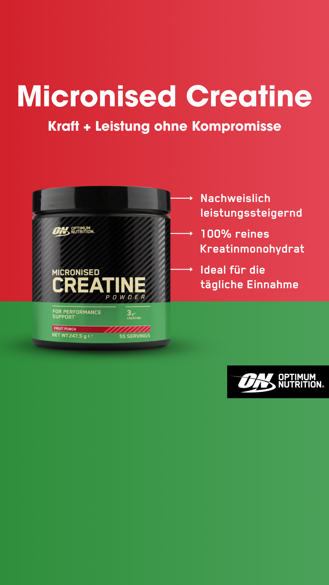 Optimum Nutrition Facebook ad from May 12, 2026