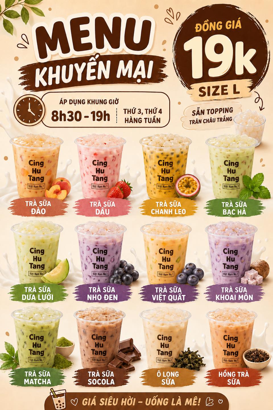 Cing Hu Tang - Nam Định Facebook ad: THÔNG BÁO KHUYẾN MẠI HOT HẰNG TUẦN