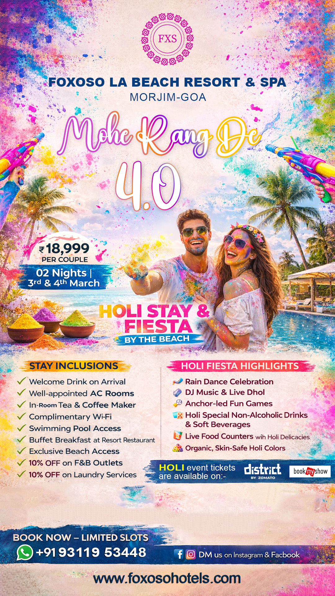 Foxoso Hotels And Resorts Facebook ad from Feb 20, 2026