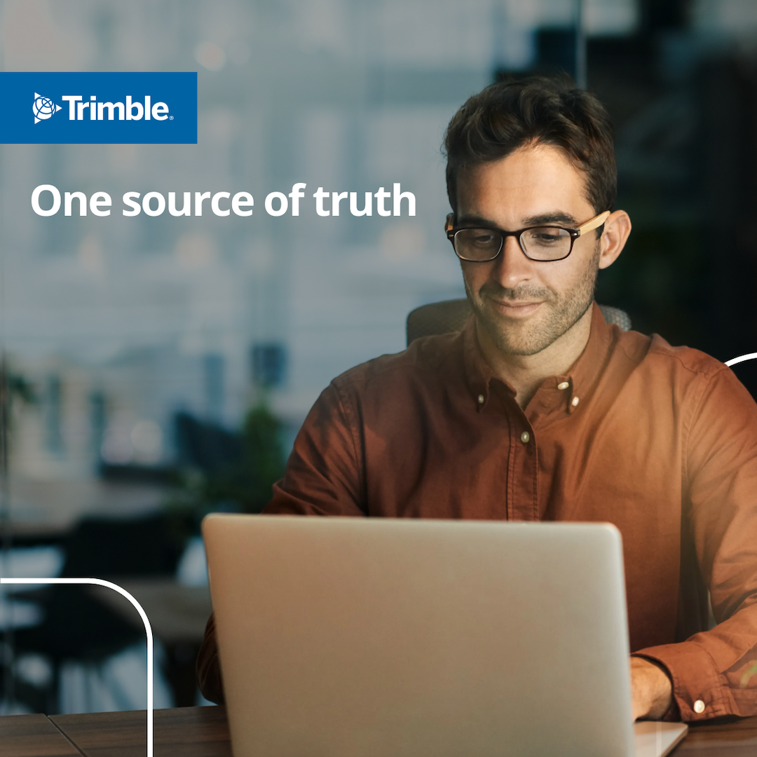 Trimble Construction Facebook ad: Connect drawings, RFIs and changes in one platform…