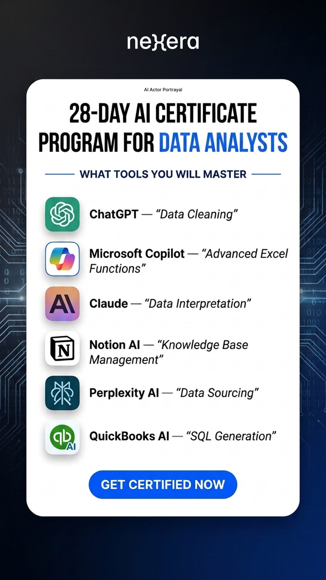 28-Day AI Challenge Facebook ad