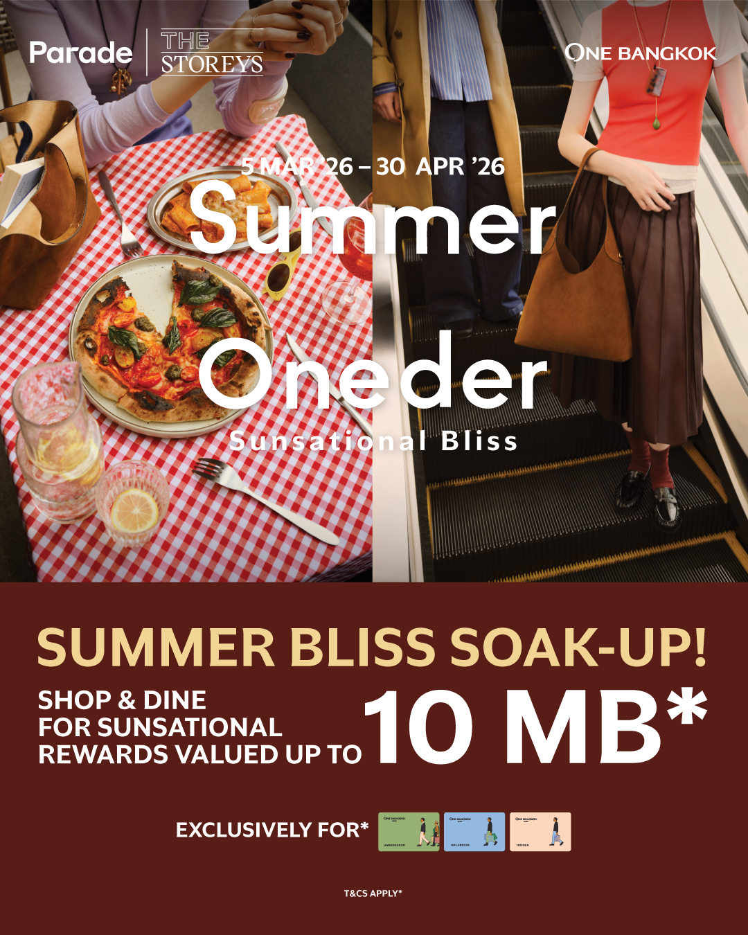Retail at One Bangkok Facebook ad: ซัมเมอร์นี้เตรียมรับความคุ้มกว่าที่เคยกับ Summer Oneder…