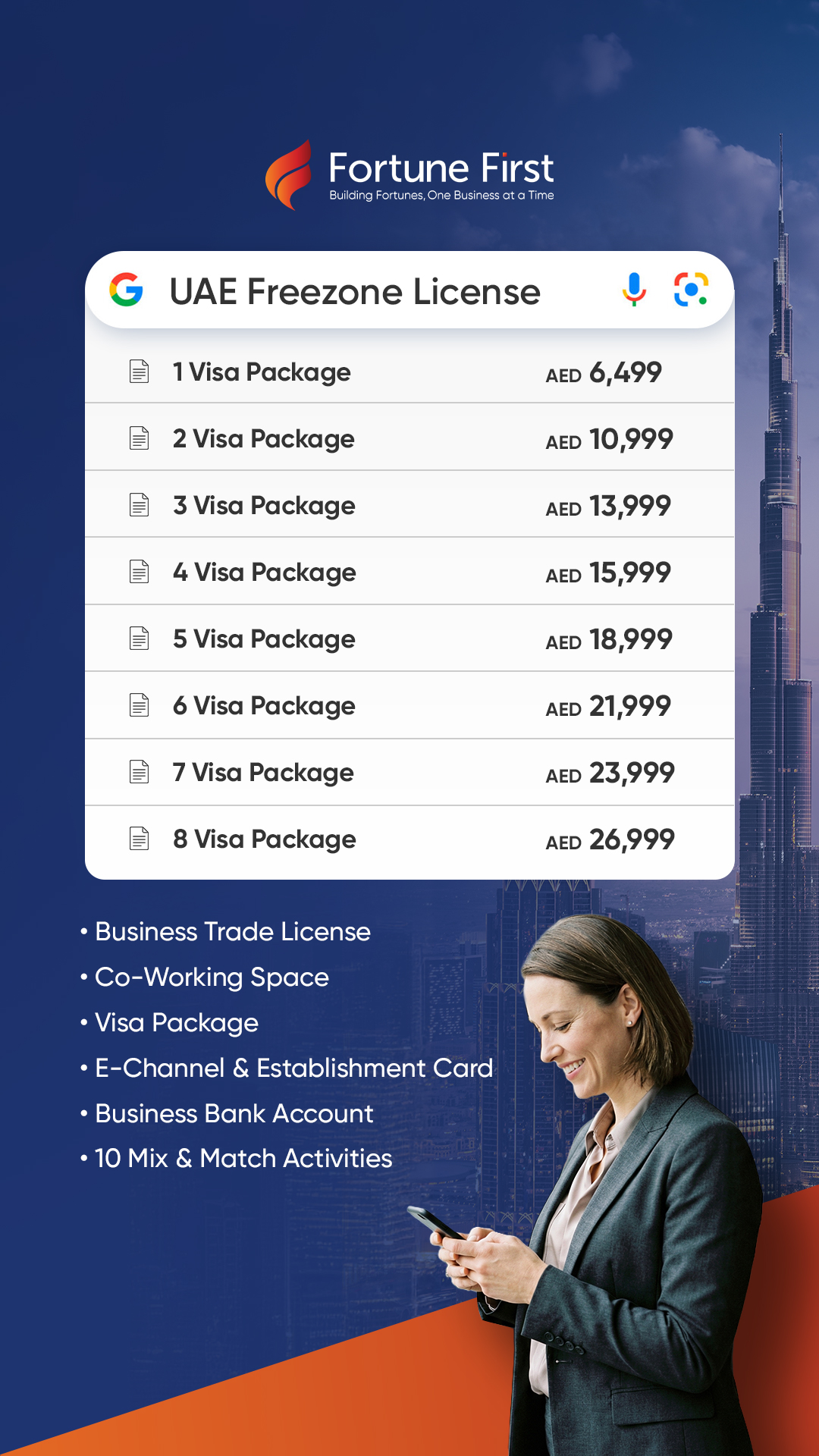 Fortune First Facebook ad