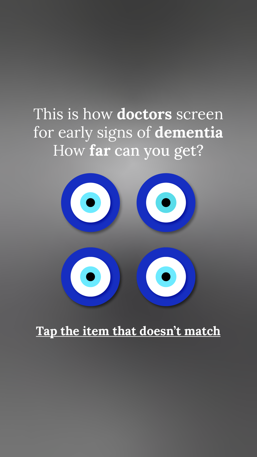 Brain Health Check Facebook ad