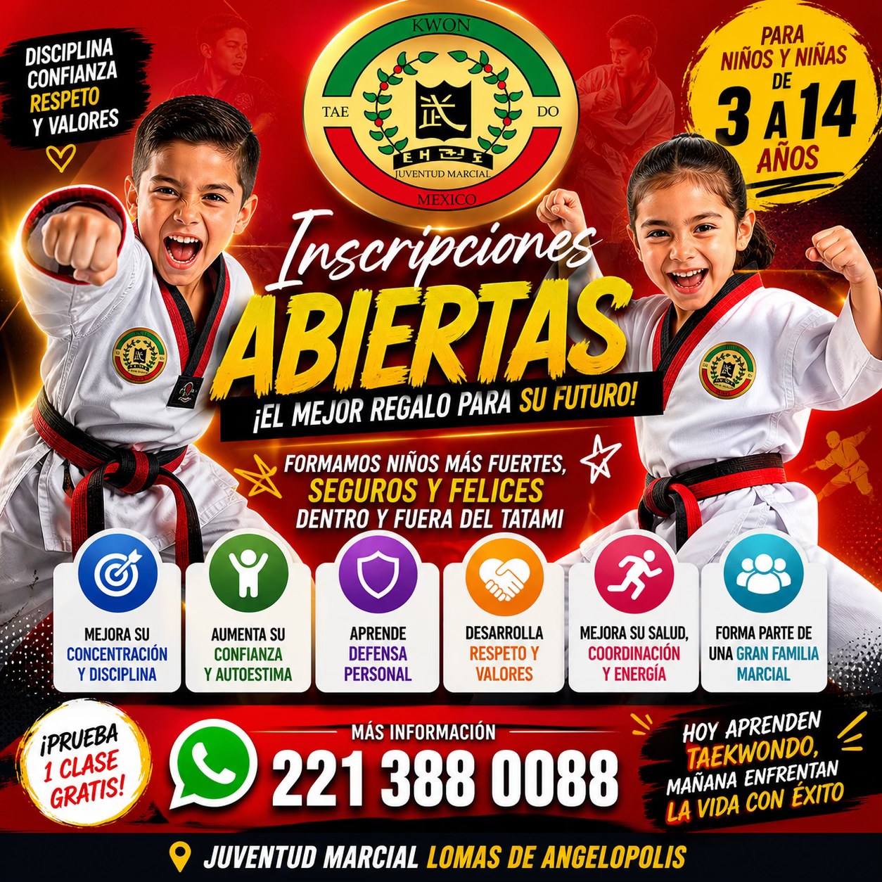Instituto Juventud Marcial Lomas de Angelópolis Facebook ad: ¡INSCRIPCIONES ABIERTAS!
