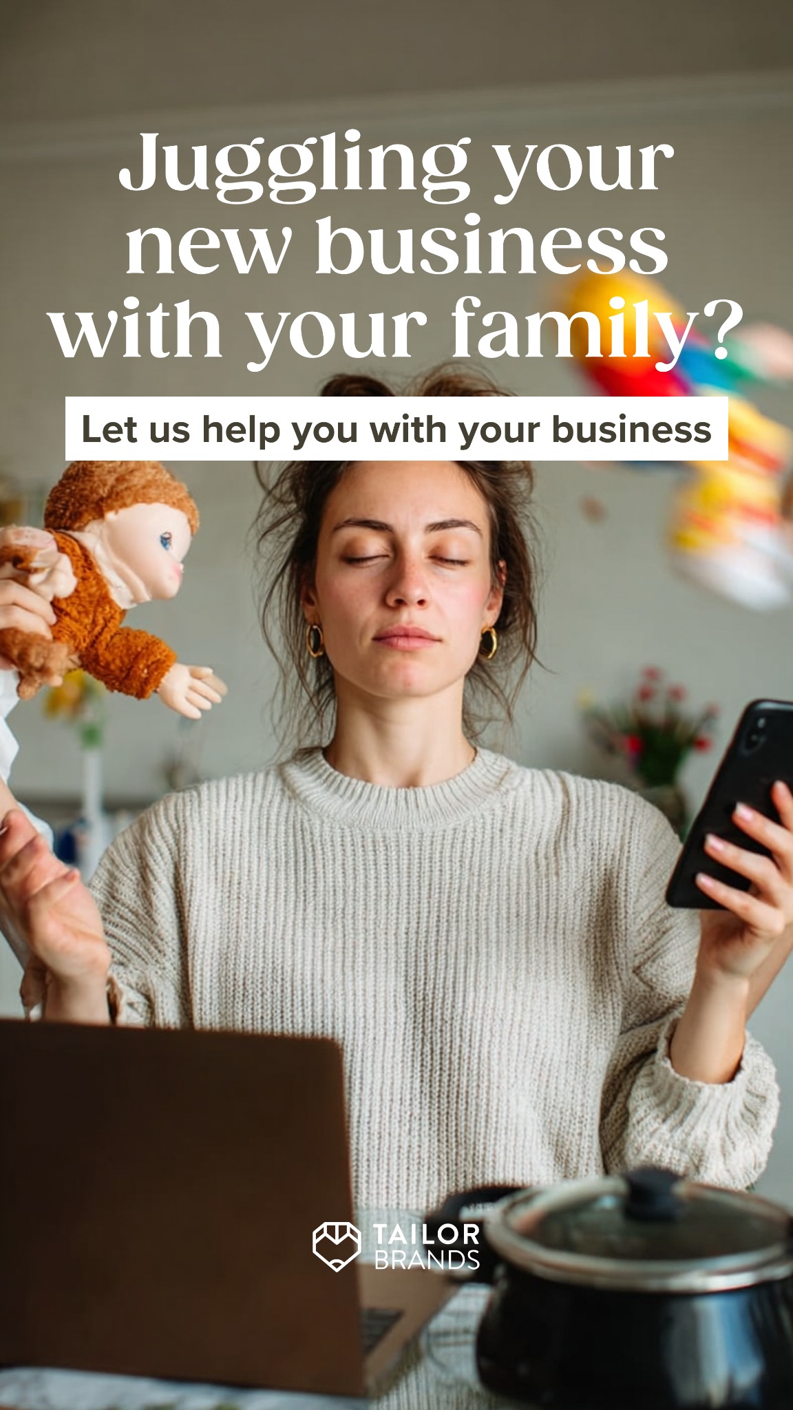 Tailor Brands Facebook ad