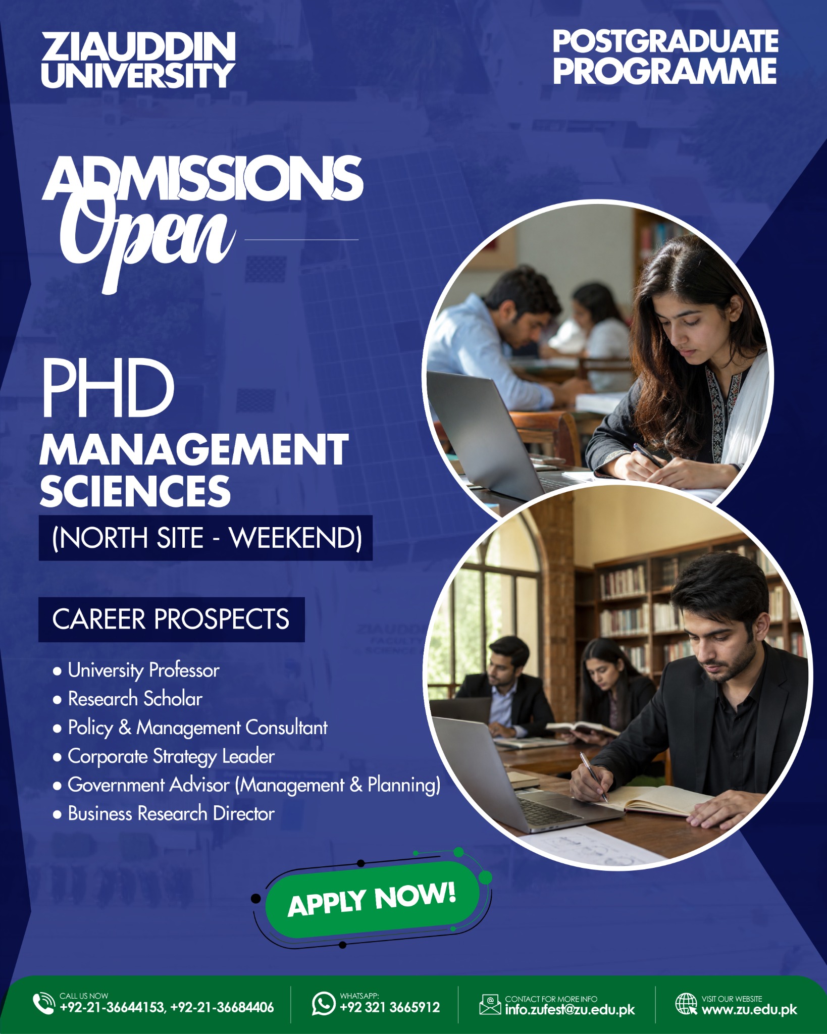Ziauddin University Faculty of Engineering Science Technology & Management Facebook ad