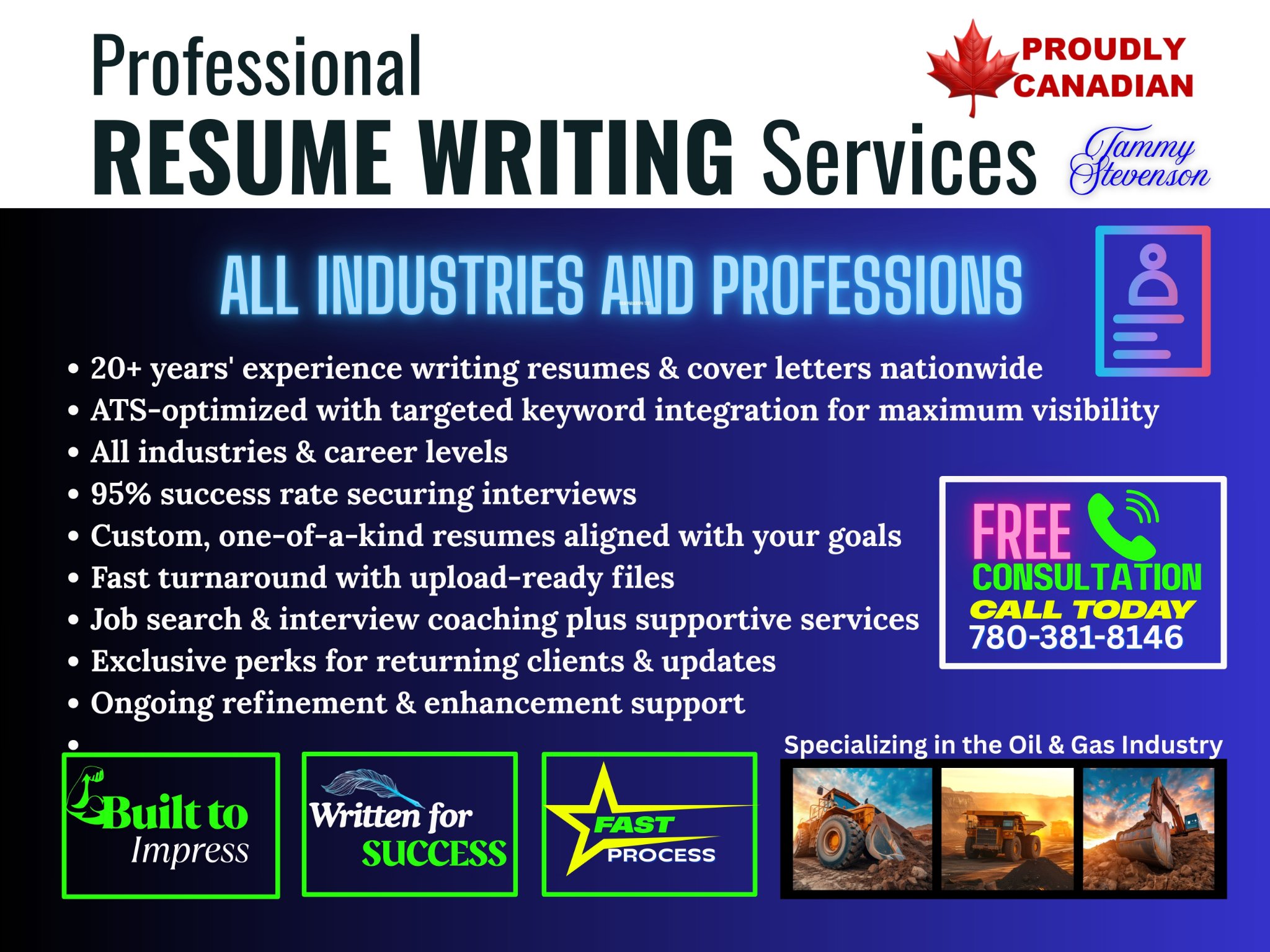 Tammy Stevenson Facebook ad: Resume & Cover Letter