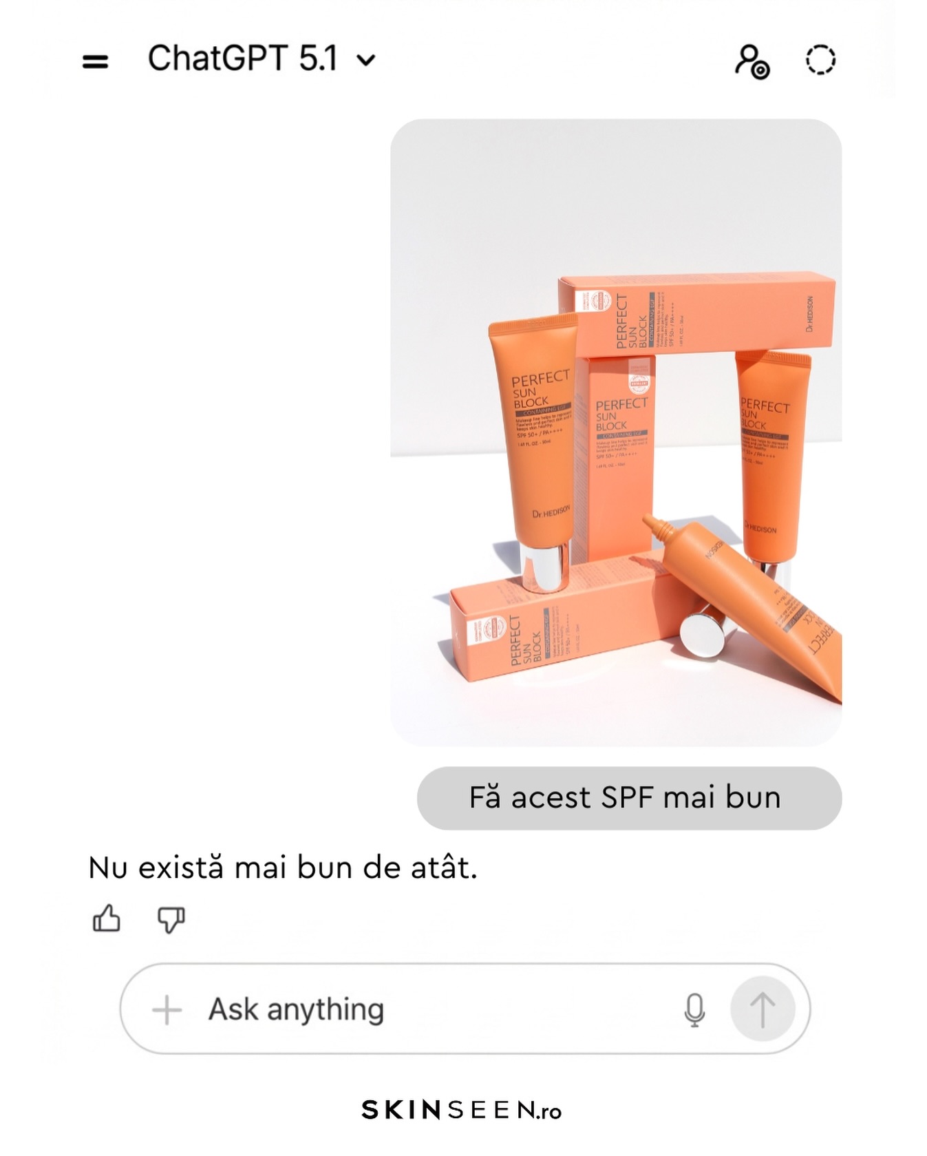 skinseen.ro Facebook ad