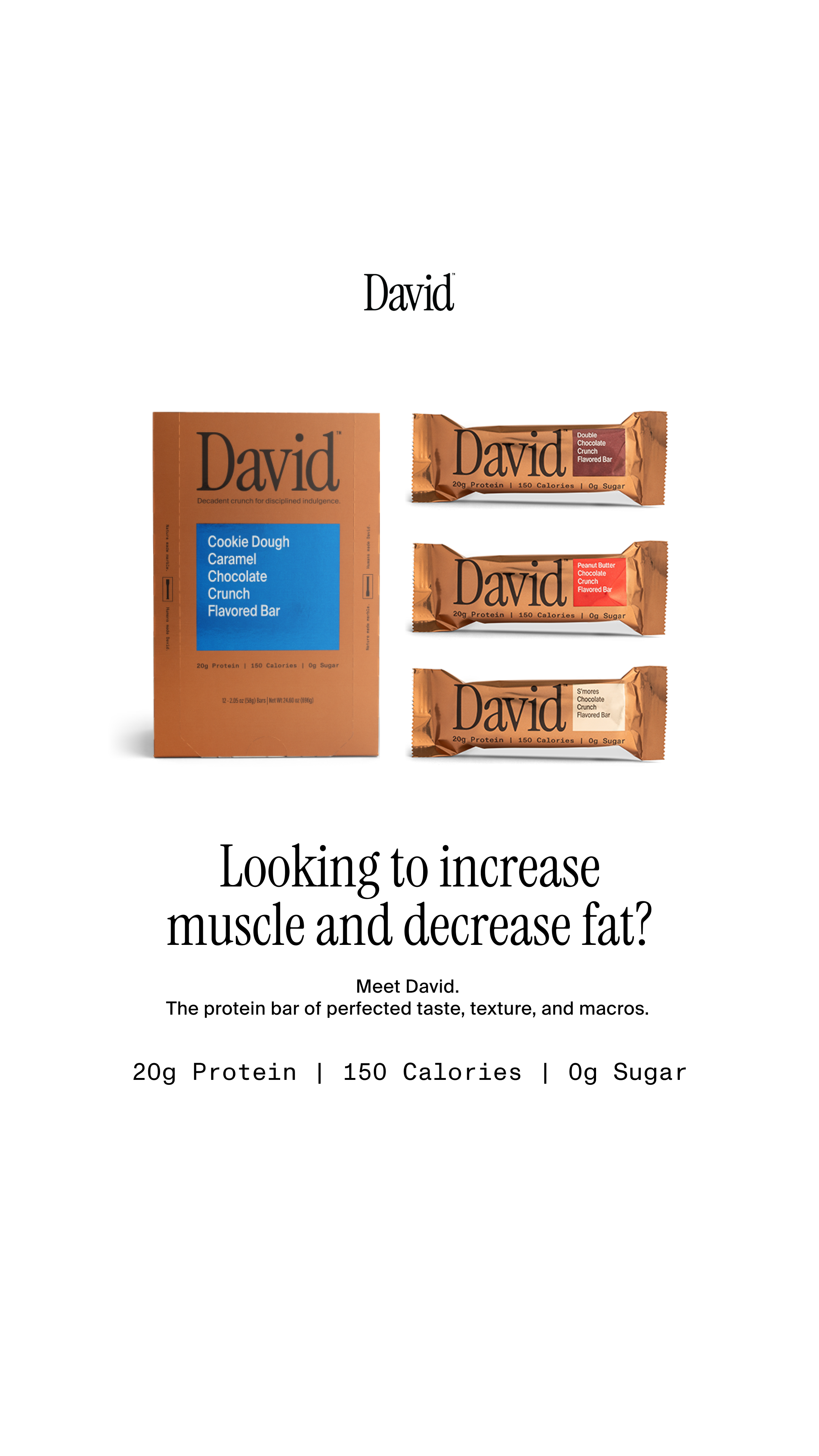 David Protein Facebook ad