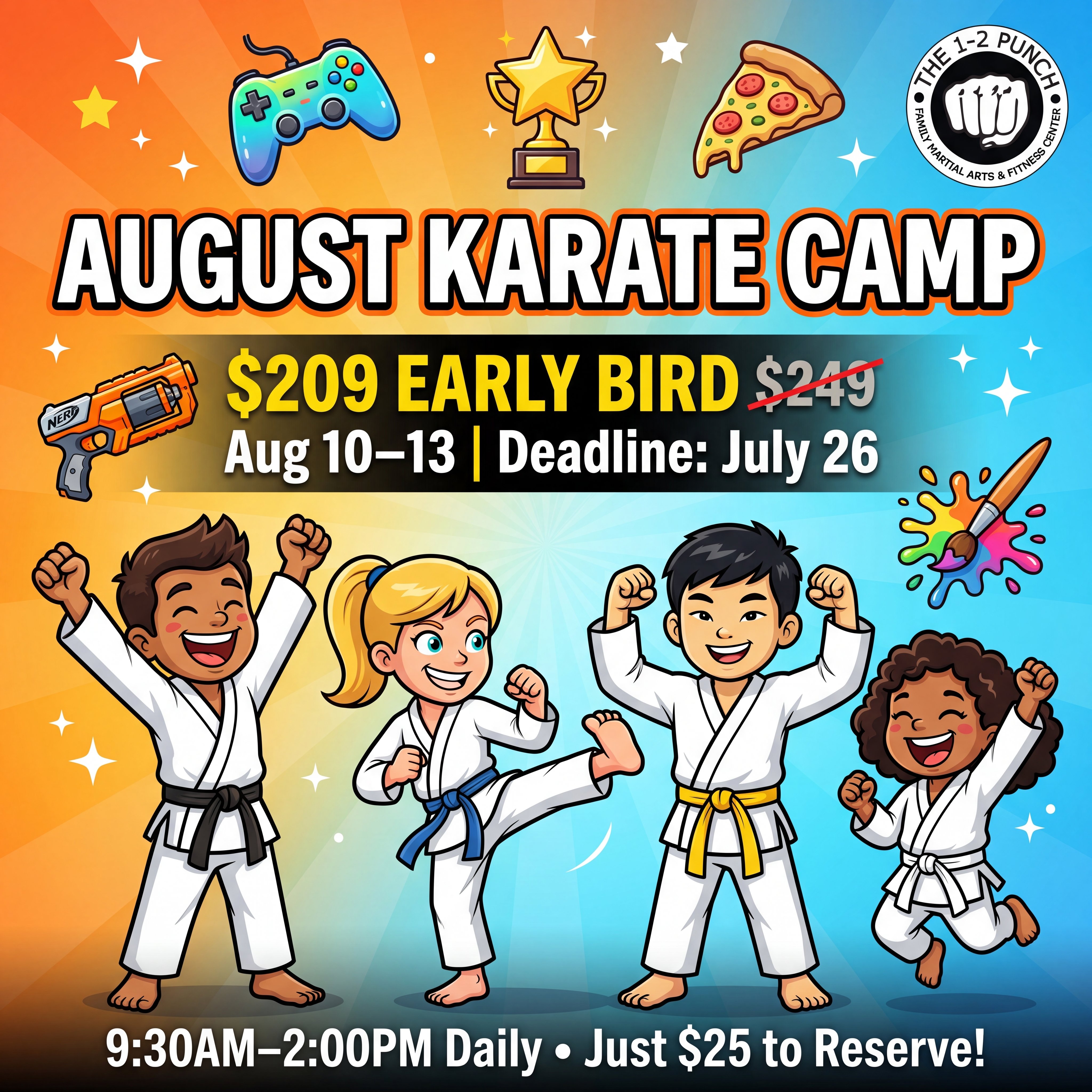 The 1-2 Punch Family Martial Arts & Fitness Center Facebook ad
