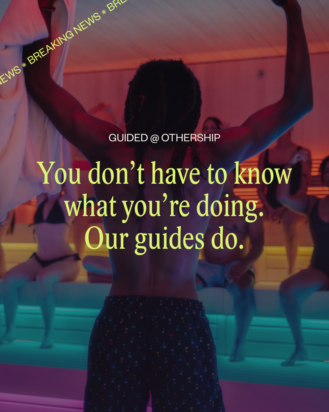 Othership Facebook ad: Show up. We’ll guide the rest.