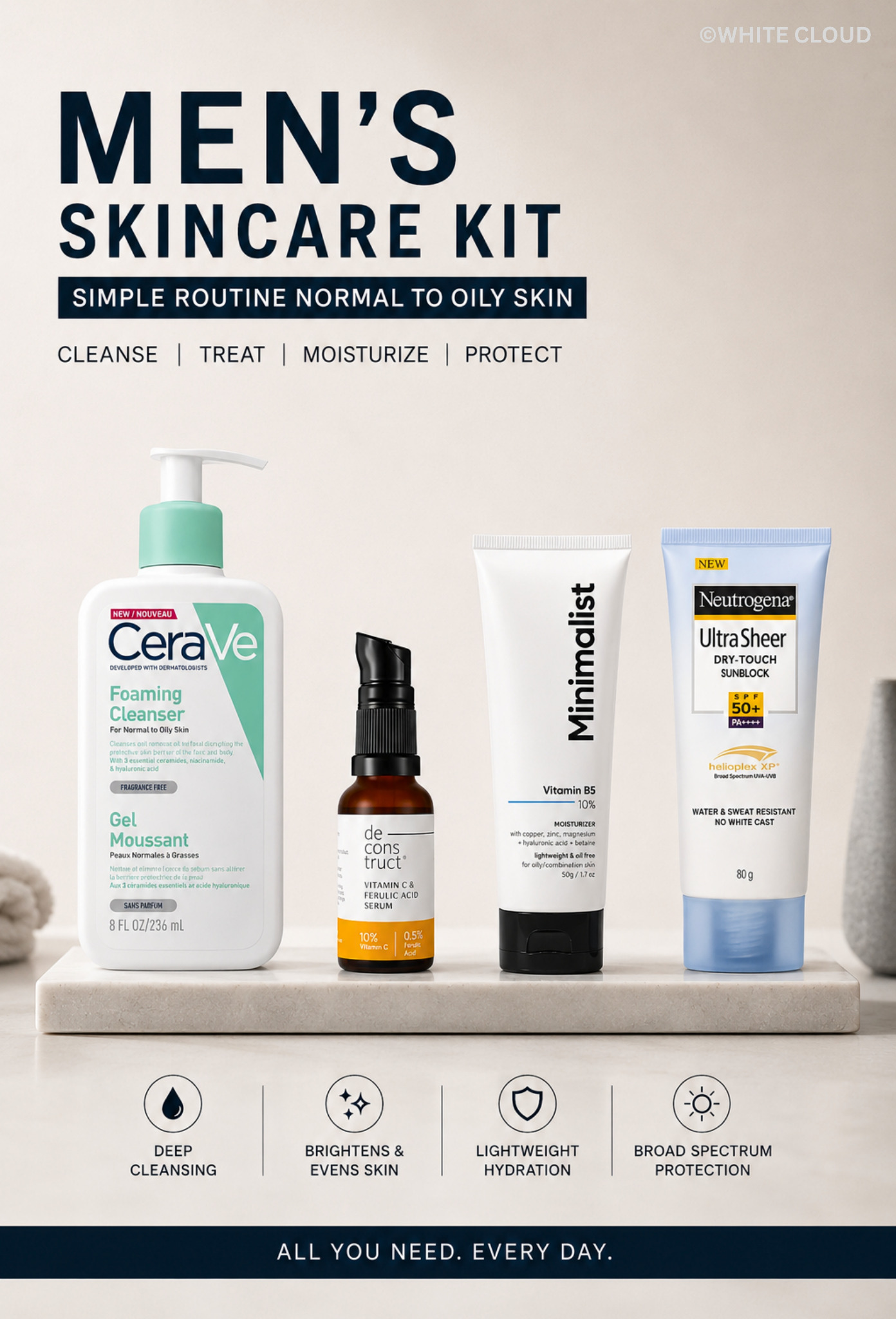 WHITE CLOUD - Men's Grooming Essentials Facebook ad